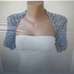 Silver Gray Bolero/Shrug Size Small